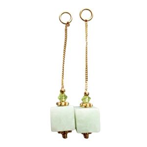 Jade and Peridot Post earring extensions